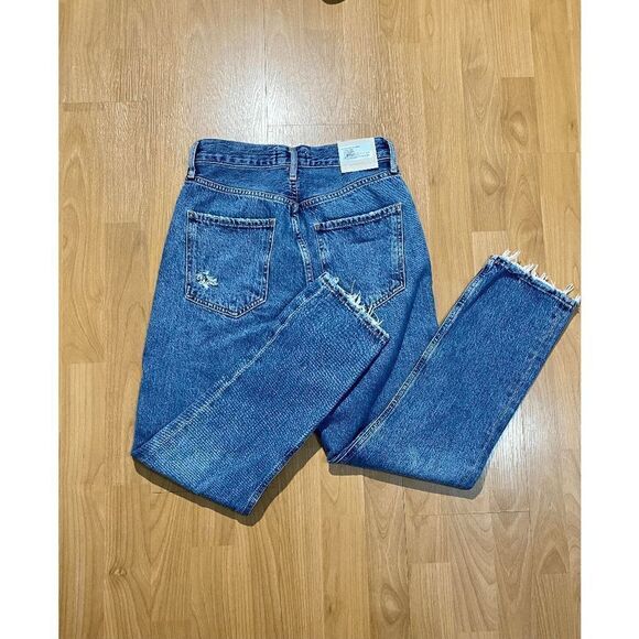 Agolde Riley Mid rise  Straight Leg Ankle jeans - Picture 2 of 15